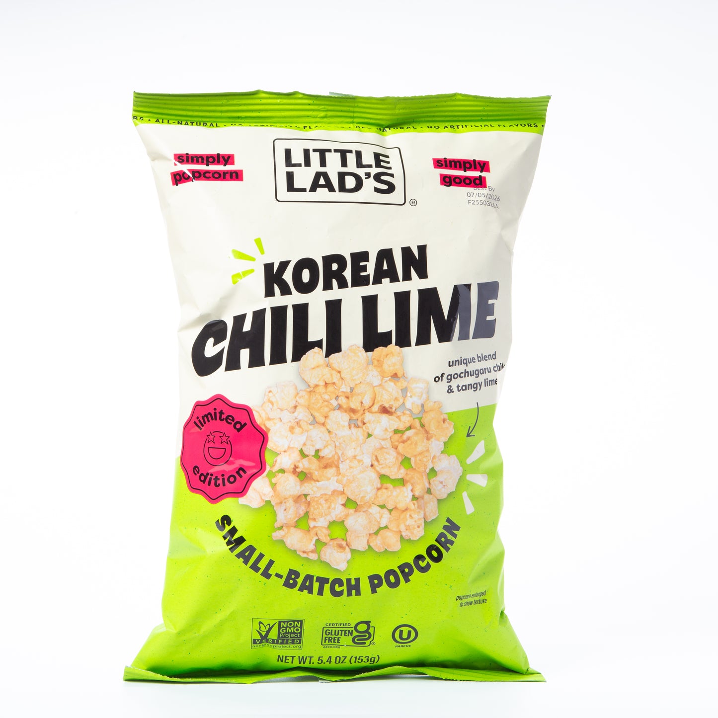 Little Lad's Korean Chili Lime Popcorn 153g