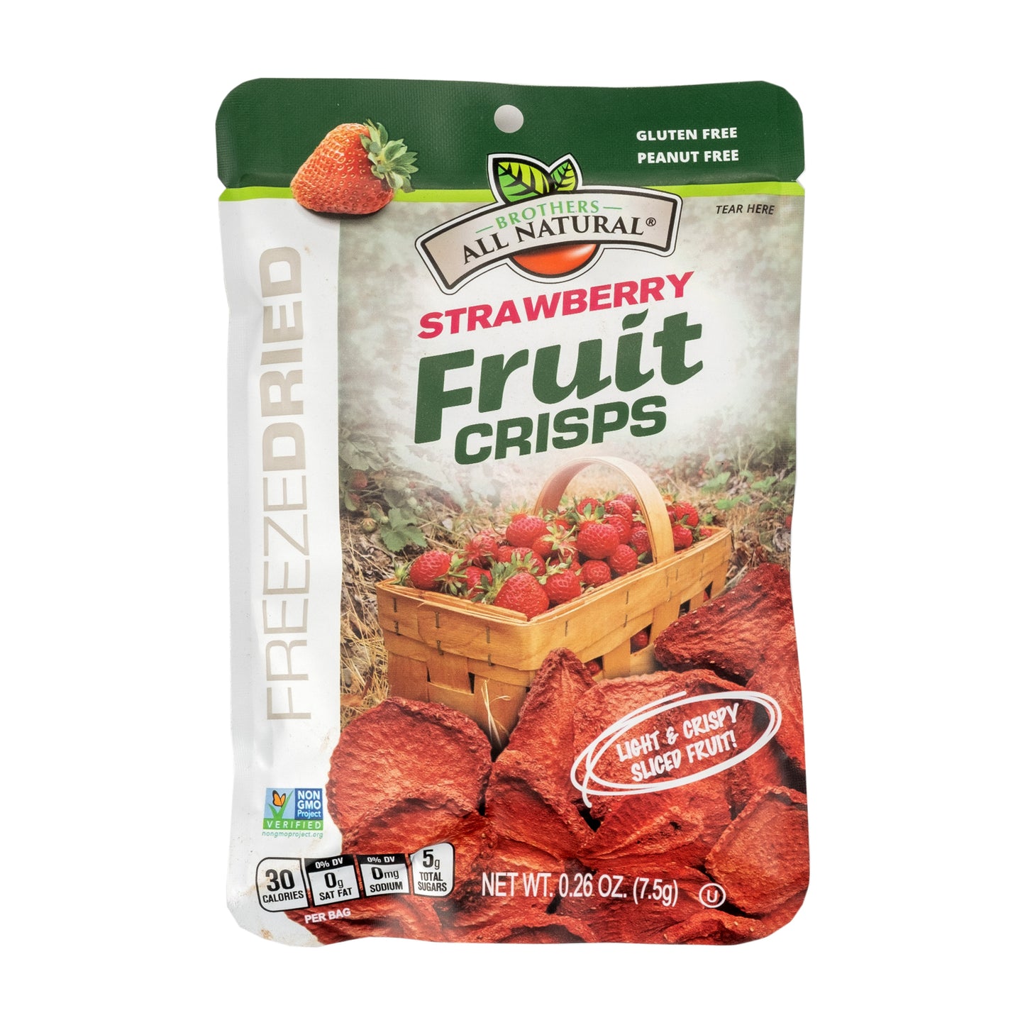 Brothers All Natural Strawberry Fruit Crisps 7.5g