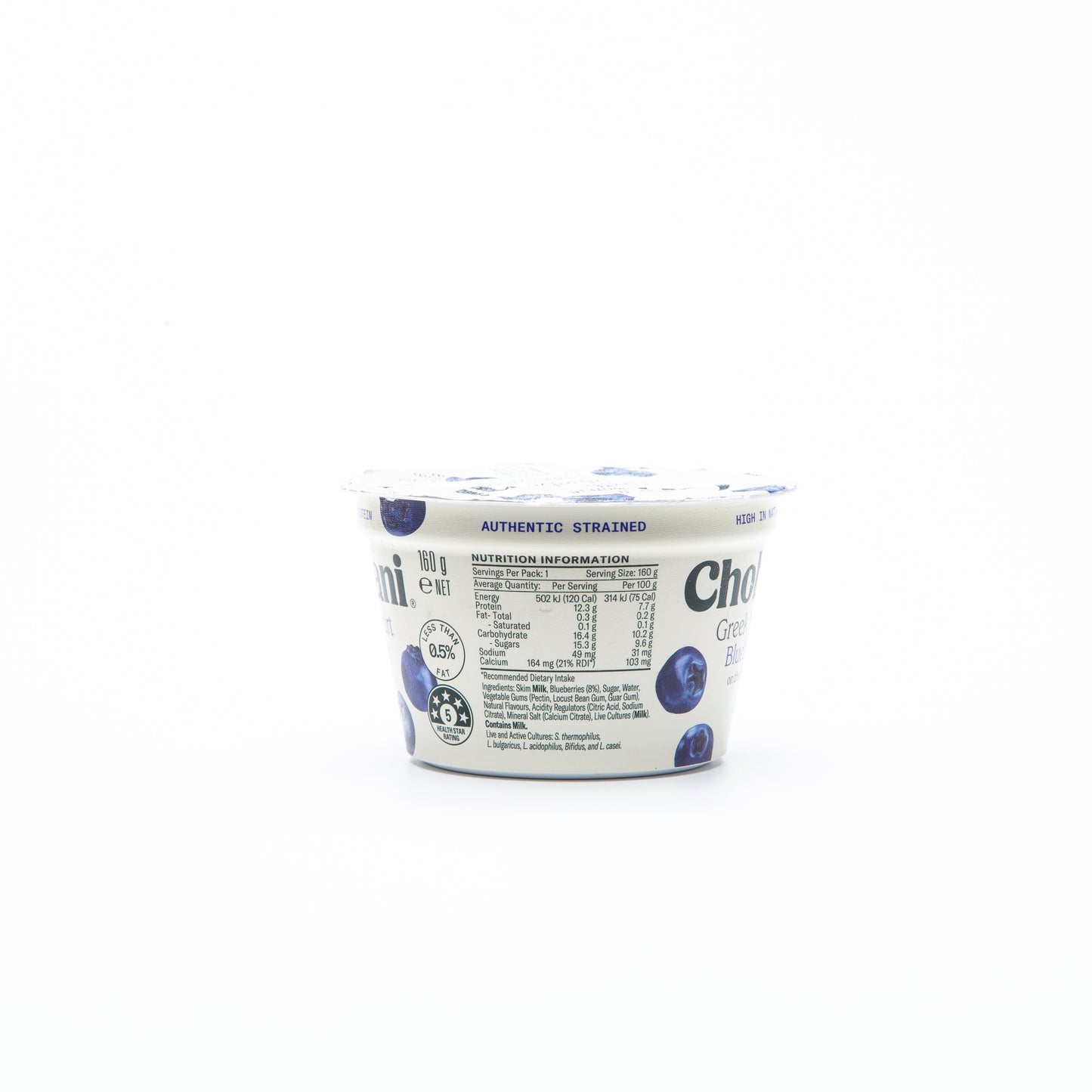 Chobani Blueberry on the Bottom Greek Yogurt 160g
