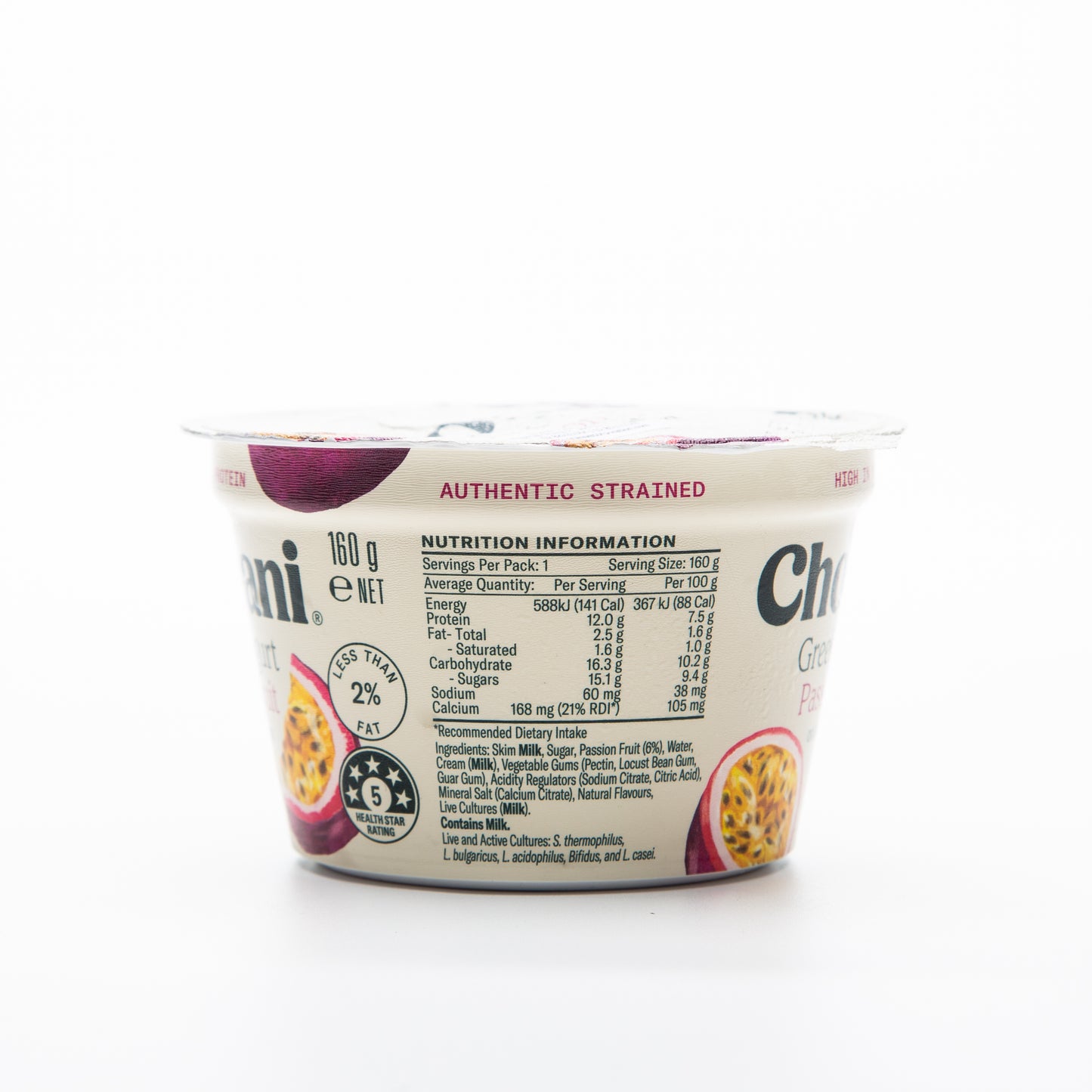 Chobani Passionfruit on the Bottom Greek Yogurt 160g