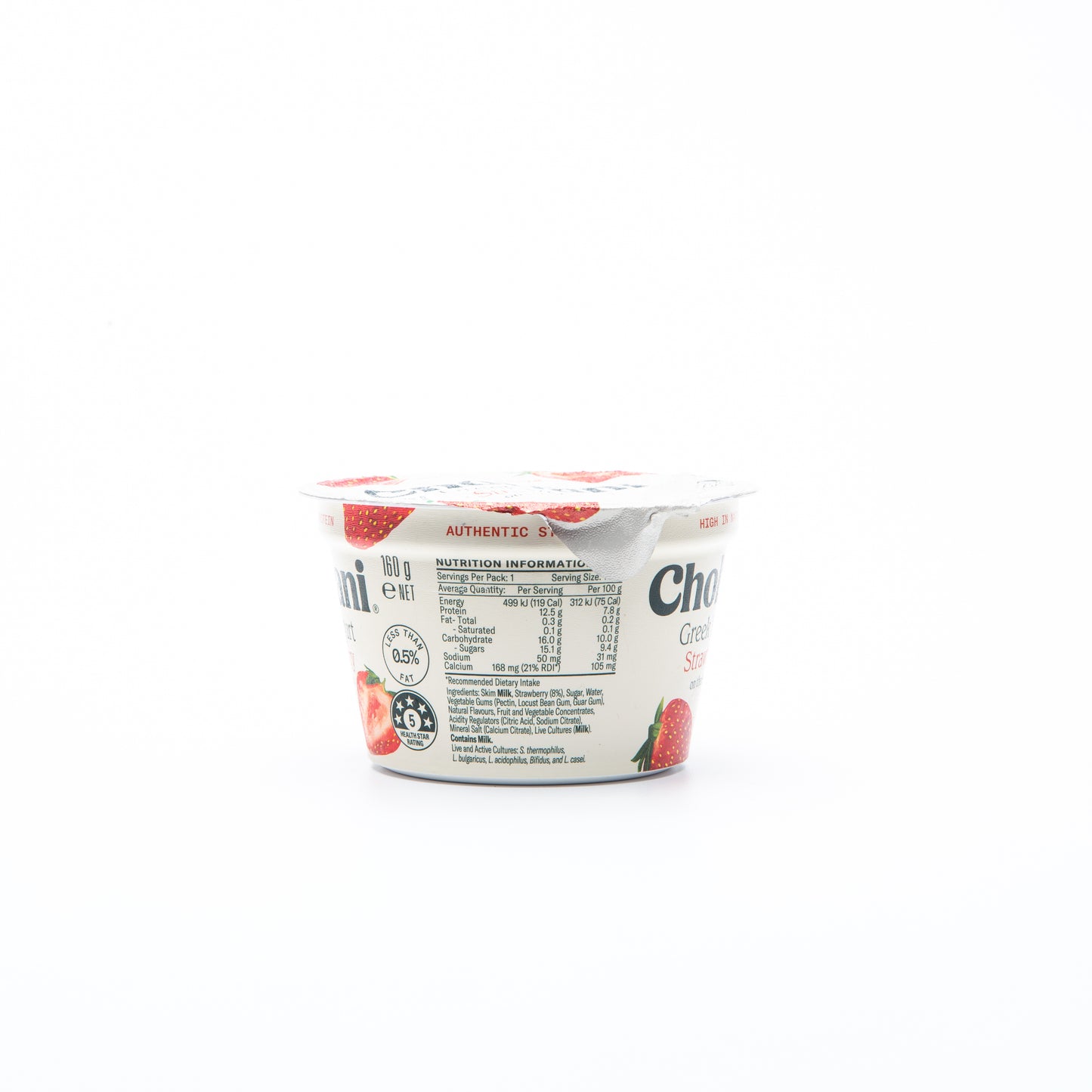 Chobani Strawberry on the Bottom Greek Yogurt 160g