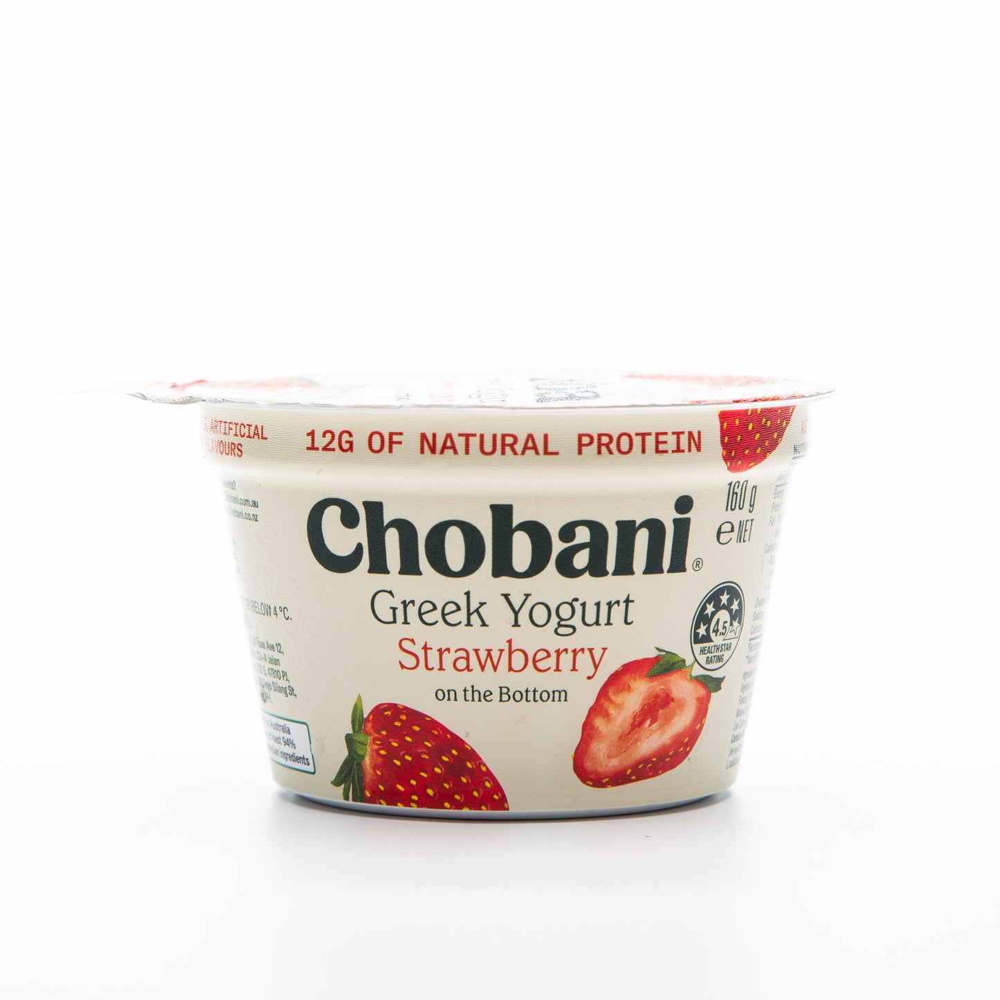 Chobani Strawberry on the Bottom Greek Yogurt 160g