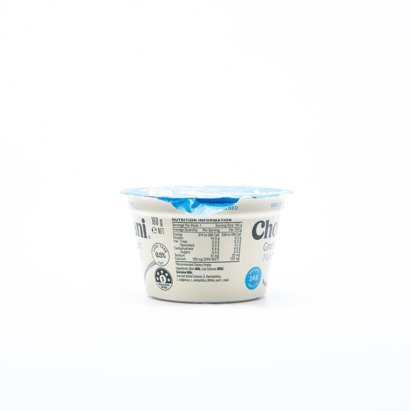 Chobani Natural Light Greek Yogurt 160g