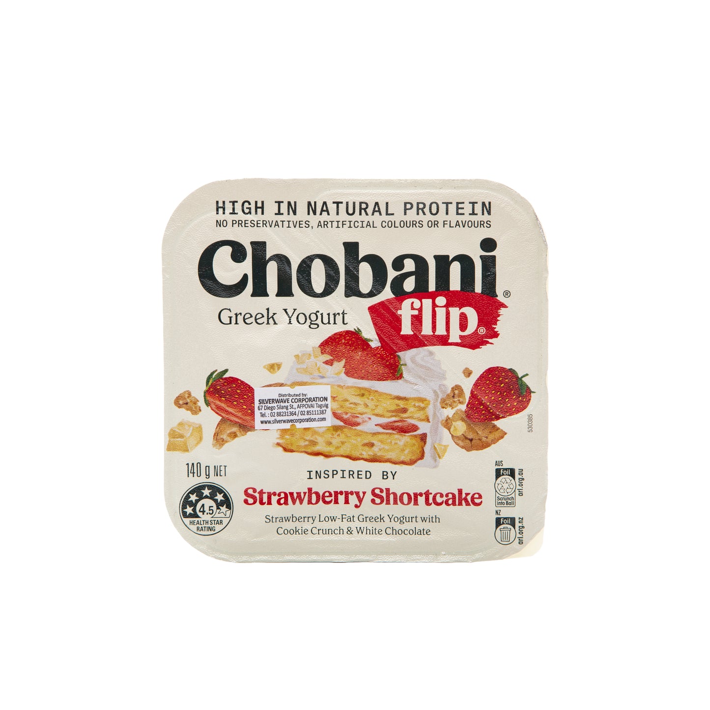 Chobani Strawberry Shortcake Greek Yogurt Flip 140g
