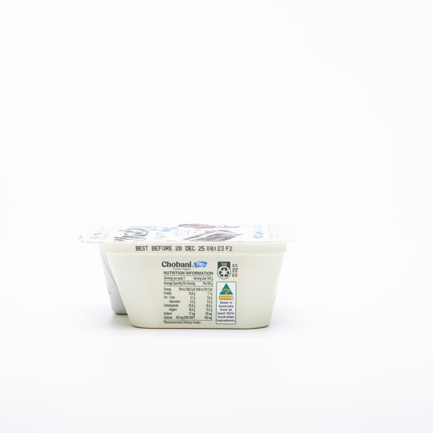 Chobani Cookies and Cream Greek Yogurt Flip 140g