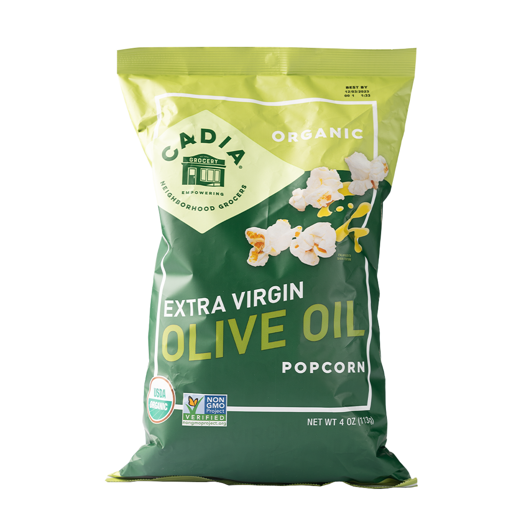 Cadia Organic Popcorn with a Touch of Extra Virgin Olive Oil 113g
