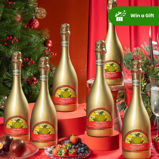 Healthy Options Green Apple Sparkling Grape Juice 750ml (Box of 6s)
