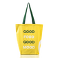 Healthy Options Yellow Tote Bag - Good Food Good Mood