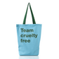 Healthy Options Blue Tote Bag - Team Cruelty Free