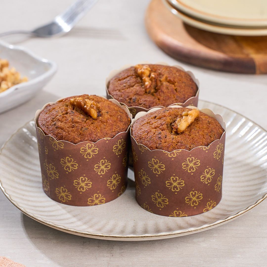 Gluten-Free Carrot Walnut Muffins - 3 pcs