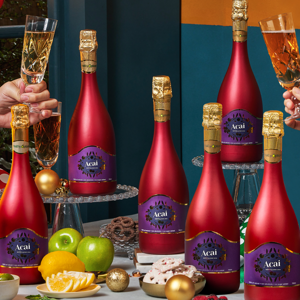 Healthy Options Acaí Sparkling Grape Juice 750ml (Box of 6s)