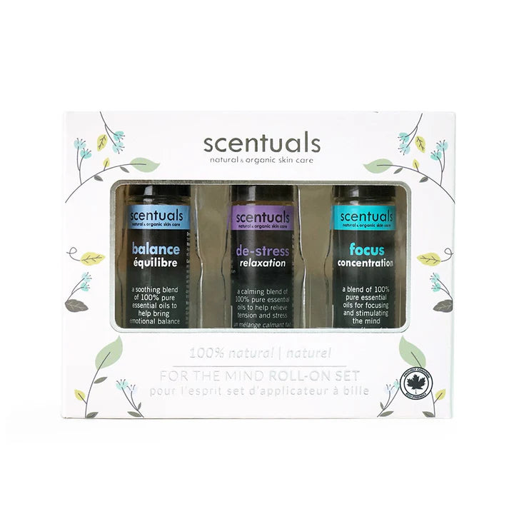 Scentuals for the Mind Roll On Oils Set