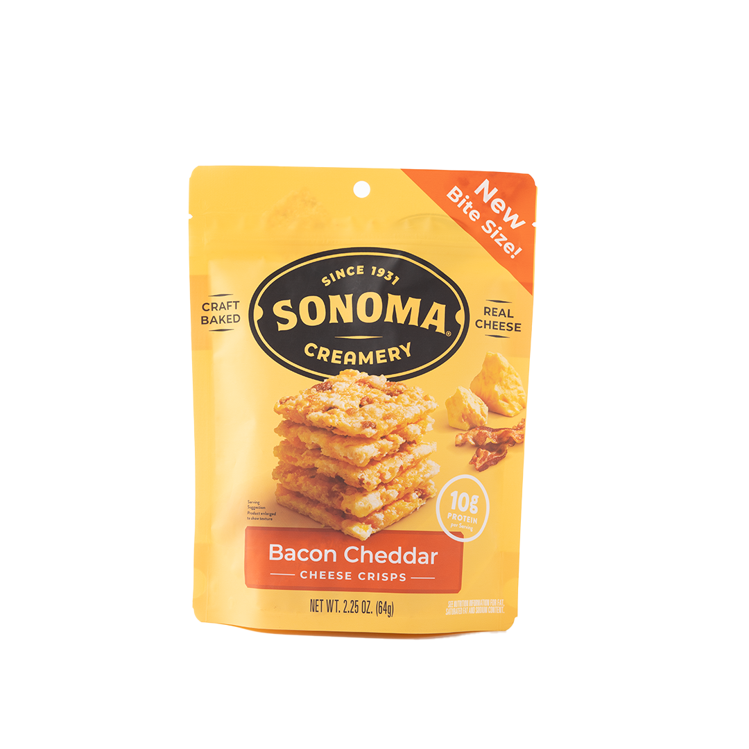 Sonoma Creamery Bacon Cheddar Crisps 63.8g