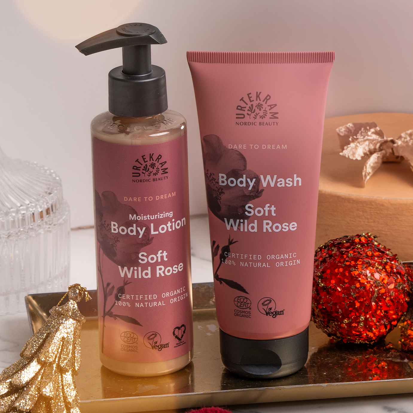 Urtekram Bath & Body Set - Soft Wild Rose