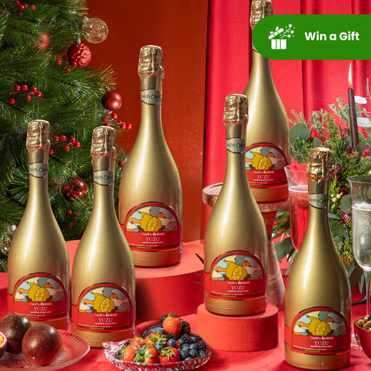 Healthy Options Yuzu Sparkling Grape Juice 750ml (Box of 6s)