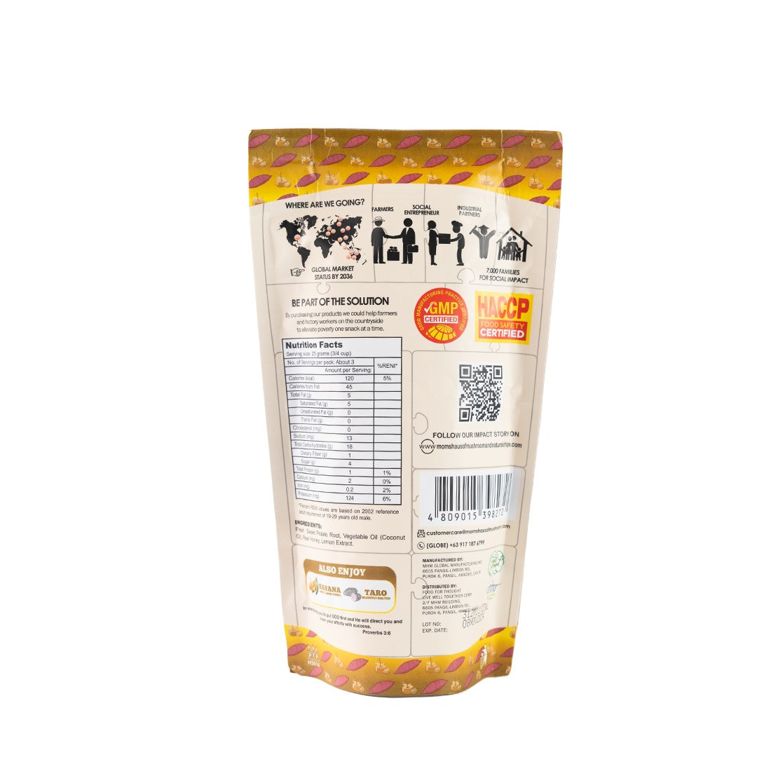 Mom's Hand Cooked Natural Chips Honey Lemon Camote 70g