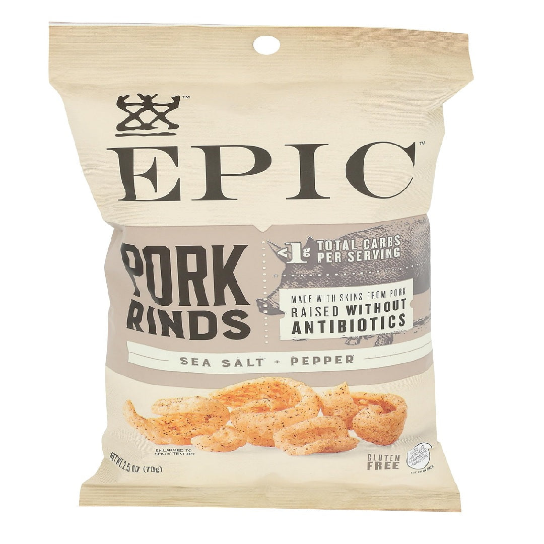 Epic Pork Rinds Sea Salt & Pepper 70g