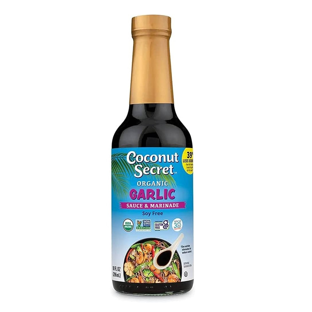 Coconut Secret Organic Coconut Aminos Garlic Sauce 296ml – Healthy Options