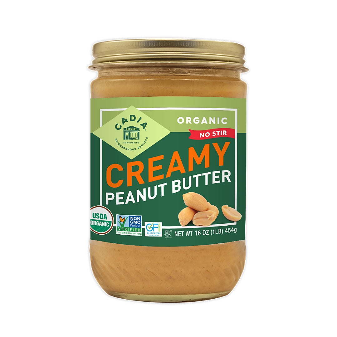 Cadia Organic Creamy Peanut Butter 454g – Healthy Options