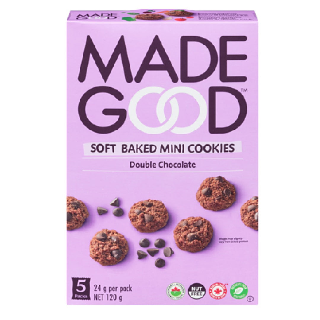 Made Good Soft Baked Mini Cookies Double Chocolate 120g