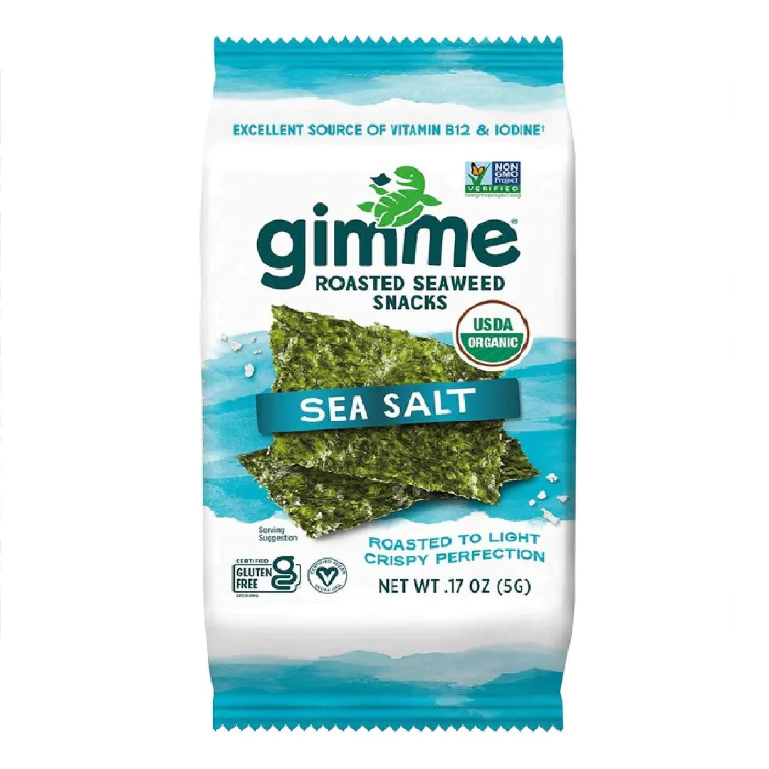 gimMe Organic Premium Roasted Sea Salt Seaweed 5g