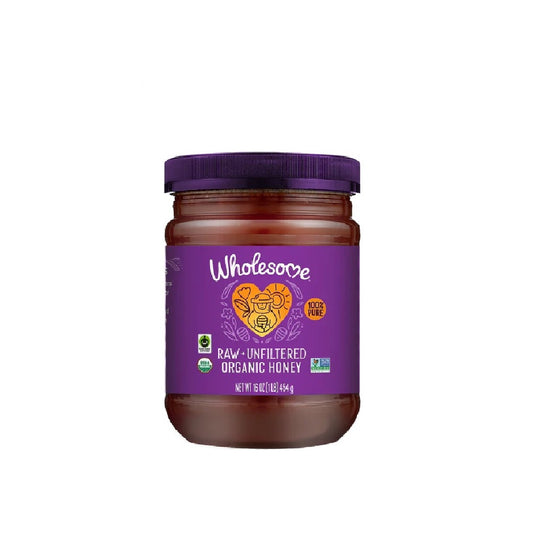 Wholesome Organic Raw Unfiltered Honey 454g