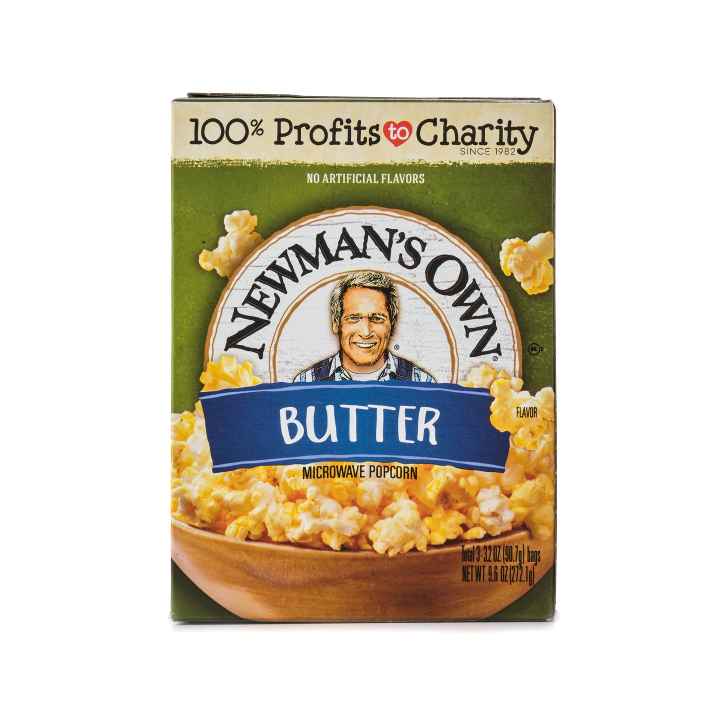 Newman's Own Butter Microwave Popcorn 272.1g (3 x 91g bags)