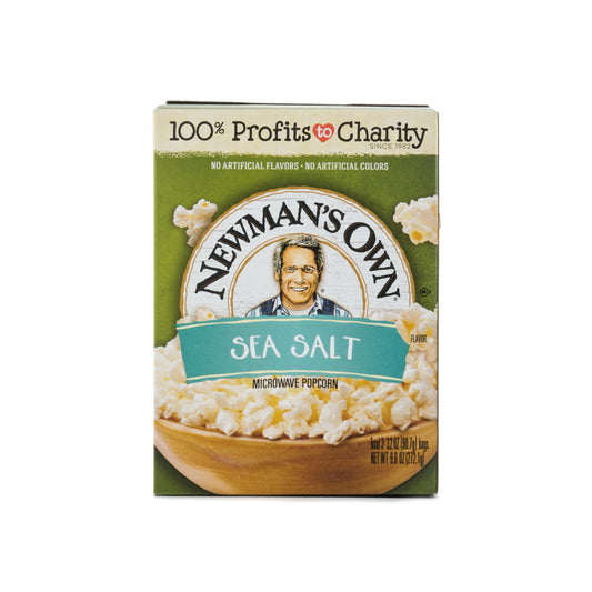 Newman's Own Sea Salt Microwave Popcorn 272.1g (3 x 91g bags)