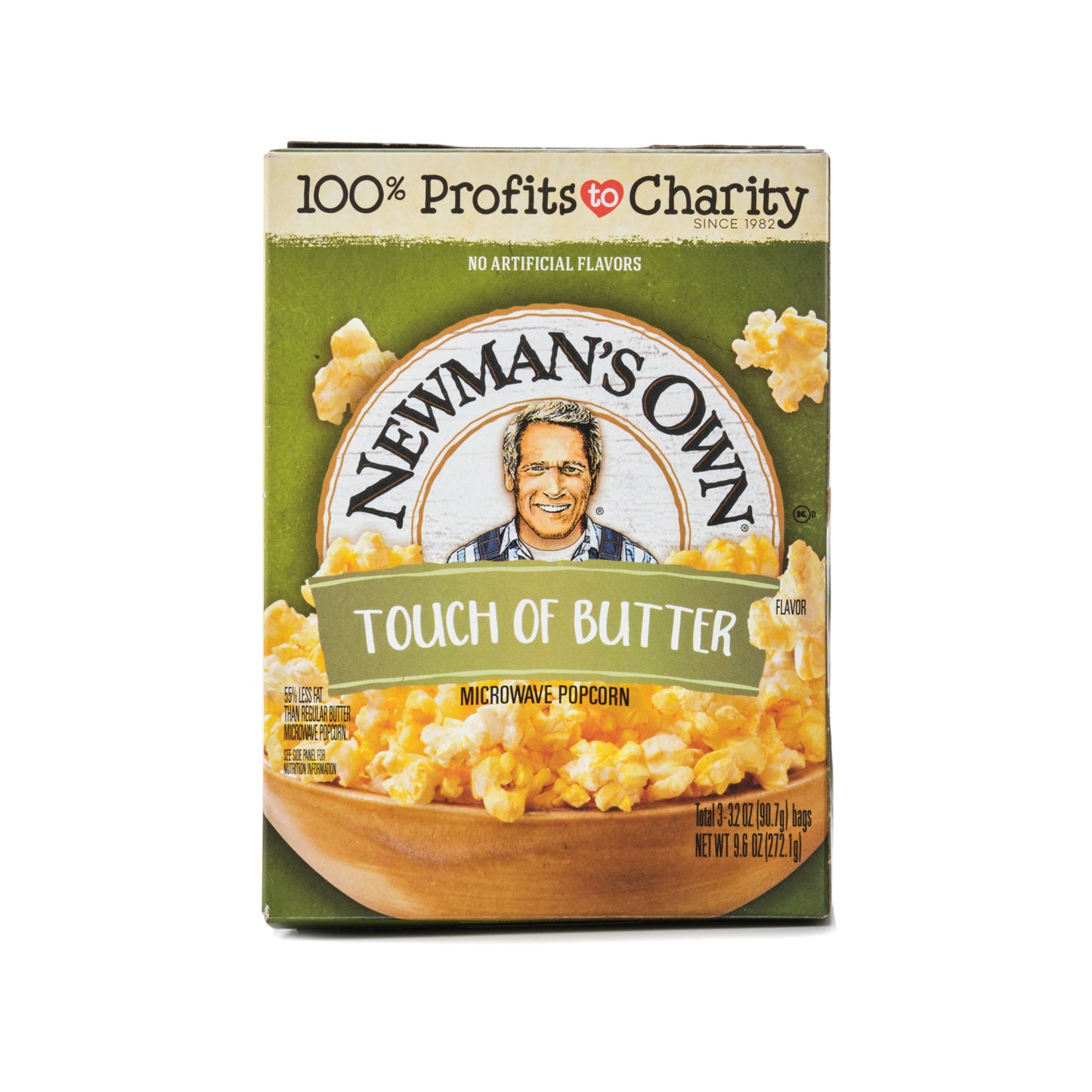 Newman's Own Microwave Popcorn Light Butter 272.1g (3 x 91g bags)