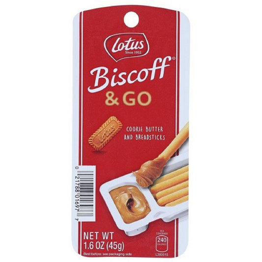 Biscoff & Go Cookie Butter and Breadsticks 45g
