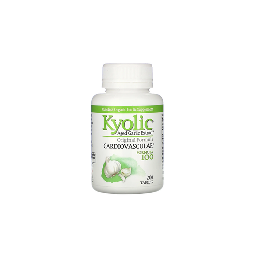 Kyolic Aged Garlic Extract Cardiovascular Formula 100 200 Tablets