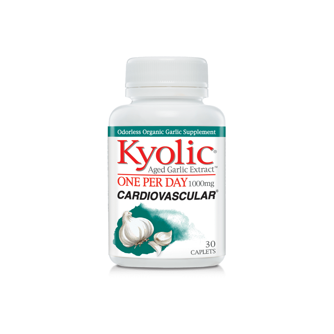 Kyolic Aged Garlic Extract One Per Day 1000mg Cardiovascular 30 Caplets