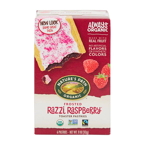 Nature's Path Organic Frosted Razzi Raspberry Toaster Pastries 312g