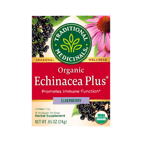 Traditional Medicinals Organic Echinacea Plus Elderberry 16 tea bags