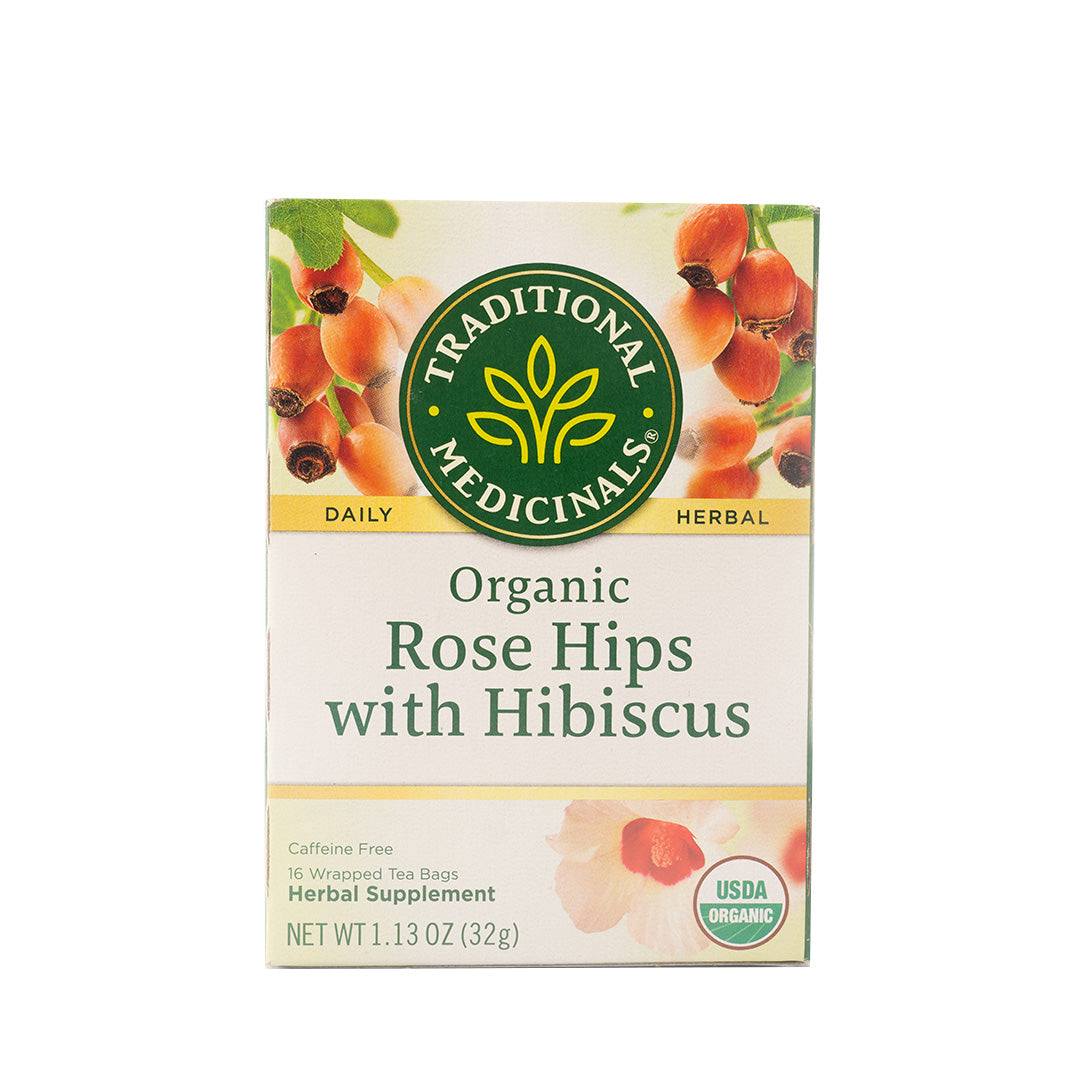 Traditional Medicinals Organic Rose Hips Hibiscus 16 Tea Bags