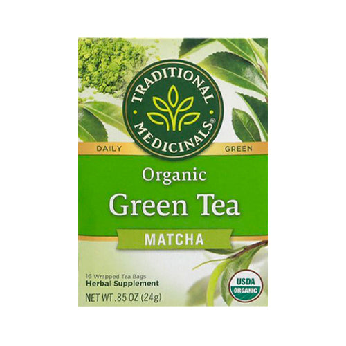 Traditional Medicinals Organic Green Tea Matcha with Toasted Rice 16 Tea Bags