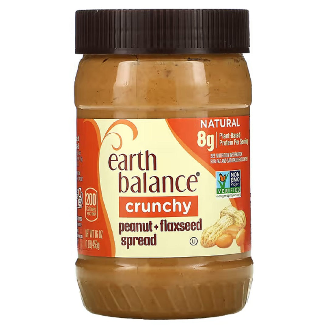 Earth Balance Crunchy Natural Peanut Butter 453g