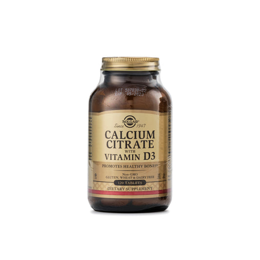 Solgar Calcium Citrate with Vitamin D3 120 Tablets