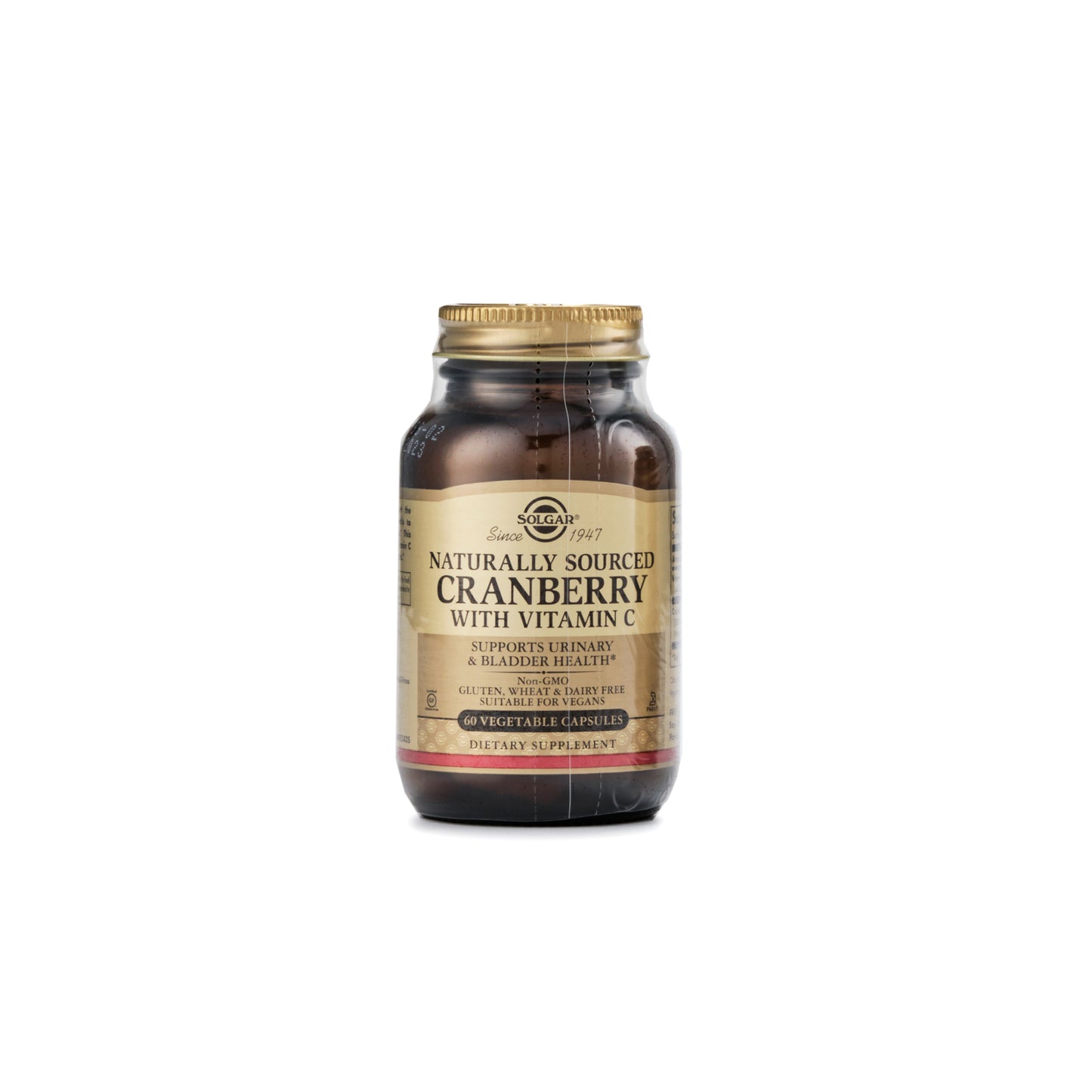 Solgar Natural Cranberry With Vitamin C 60 Capsules