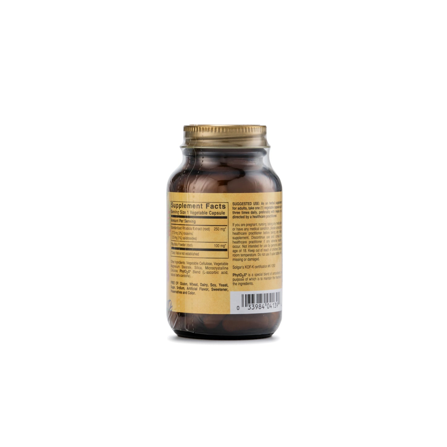 Solgar Standard Full Potency Rhodiola 60 Capsules