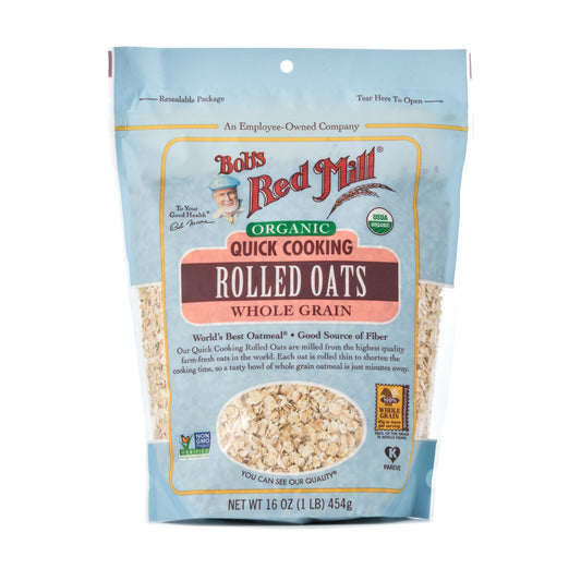 Bob's Red Mill Organic Quick Cooking Rolled Oats 454g