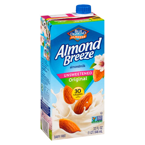 Almond Breeze Unsweetened Original Almond Milk 946ml – Healthy Options