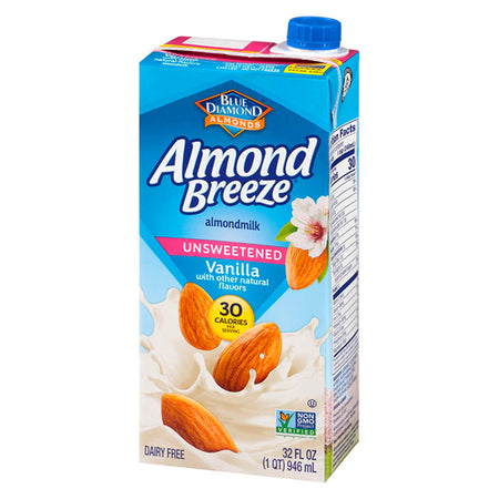 Almond Breeze Unsweetened Vanilla Almond Milk 946ml – Healthy Options