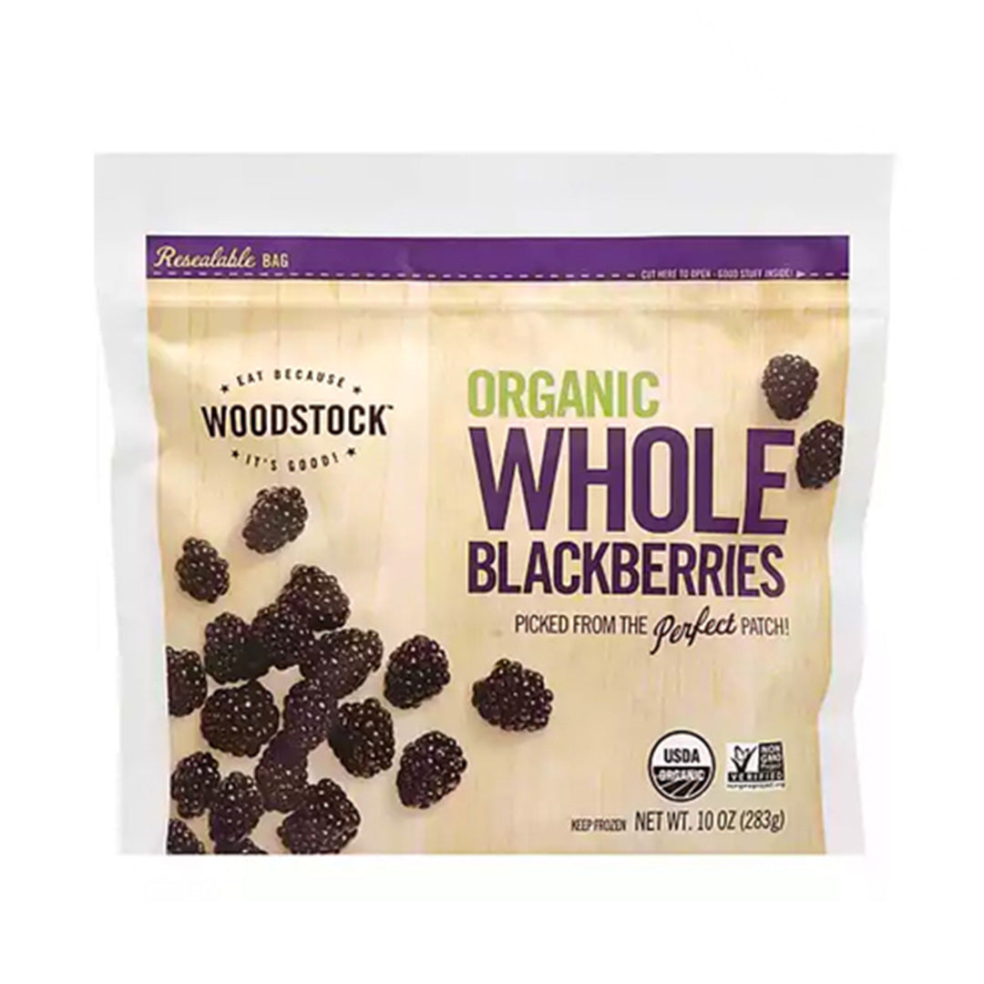 Frozen Woodstock Organic Whole Blackberries 283g