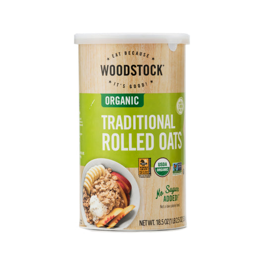 Woodstock Farms Organic Traditional Rolled Oats 524g