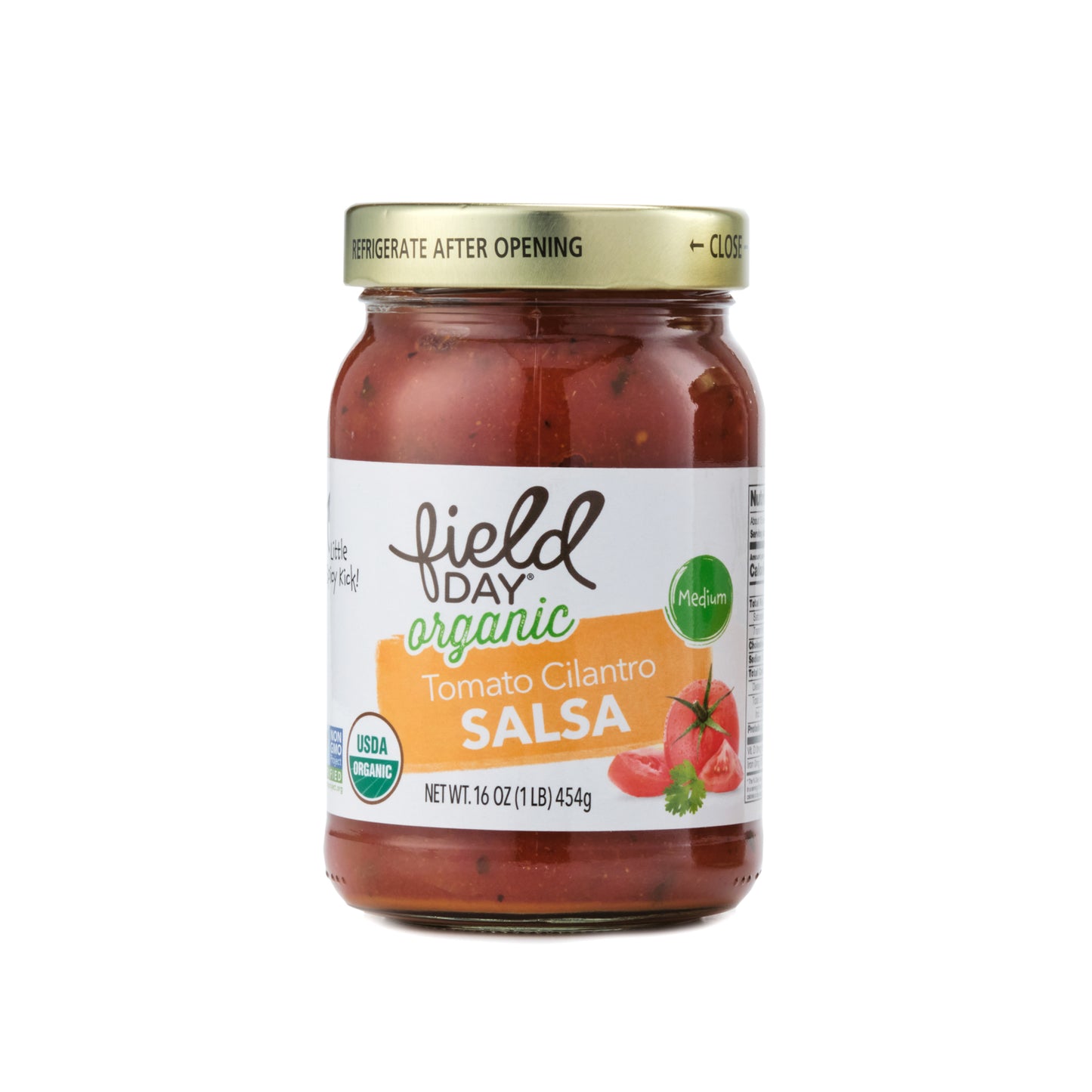 Field Day Organic Tomato Cilantro Medium Salsa 454g