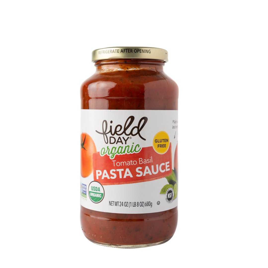 Field Day Organic Tomato Basil Pasta Sauce 680g Healthy Options 0837