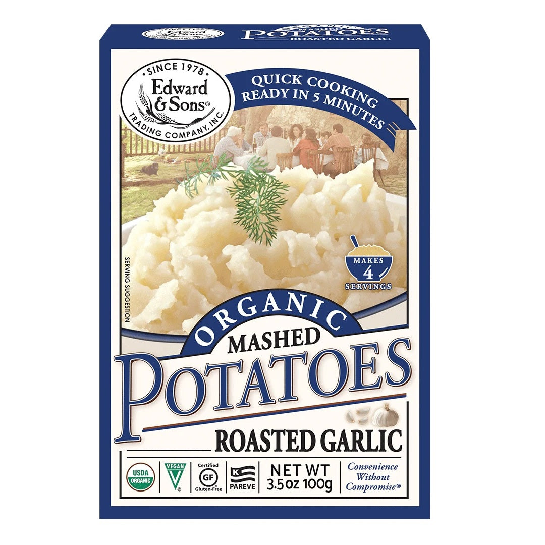 Edward & Sons Organic Roasted Garlic Mashed Potatoes 100g