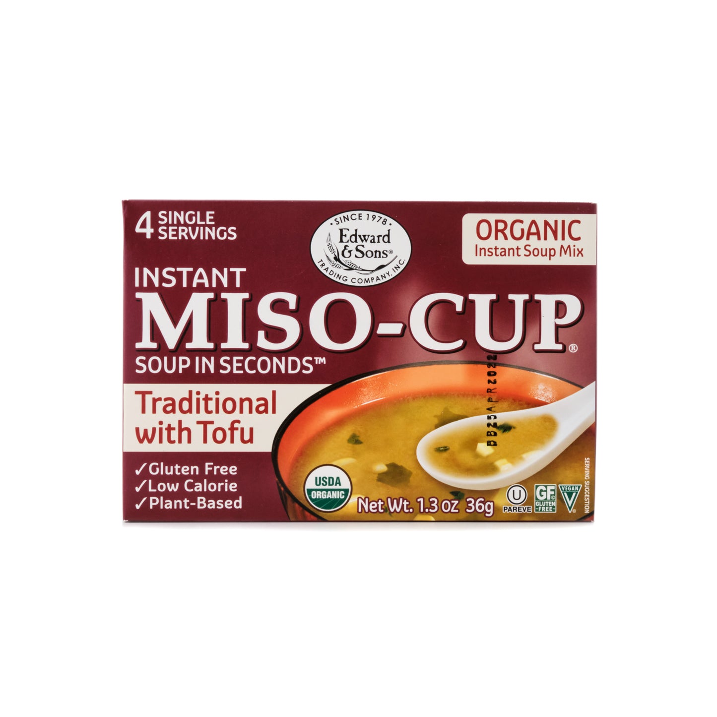 Edward & Sons Organic Miso Soup with Tofu 36g