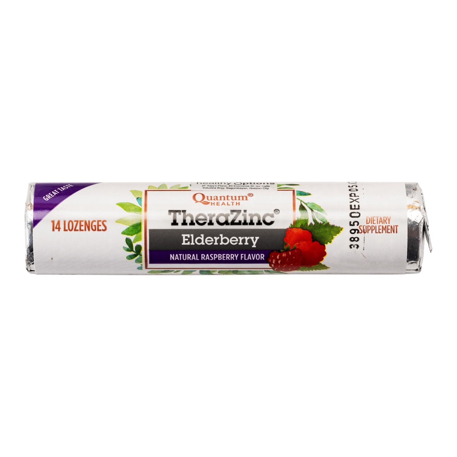 Quantum TheraZinc Elderberry 14 Lozenges